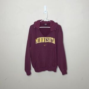 Vintage 90s Nike University Minnesota Gophers Hoodie Sweatshirt